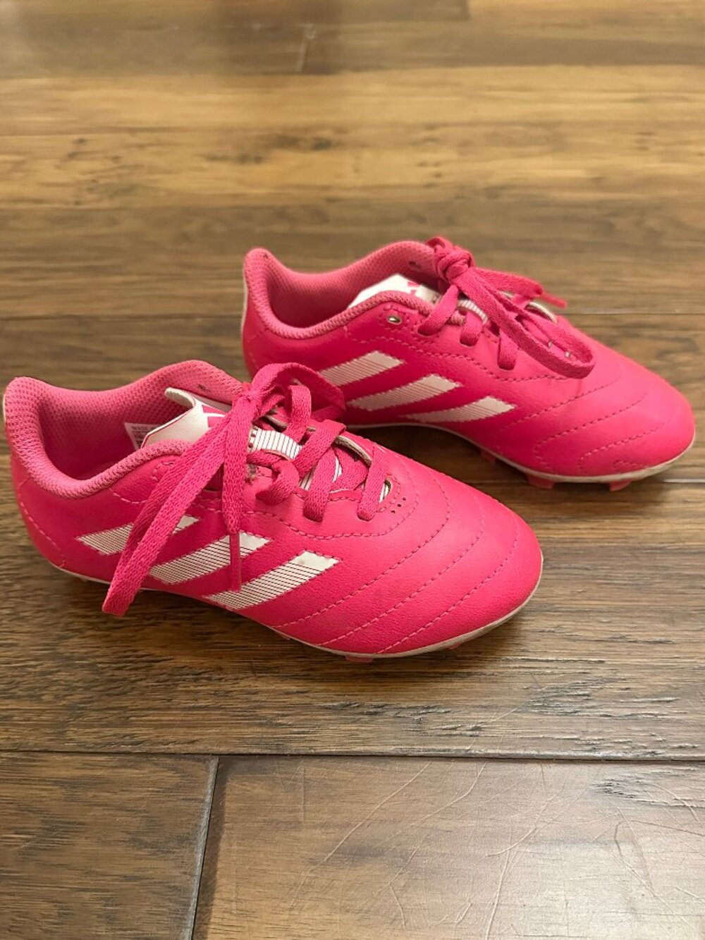 Girls' Hot Pink Adidas Soccer Cleats